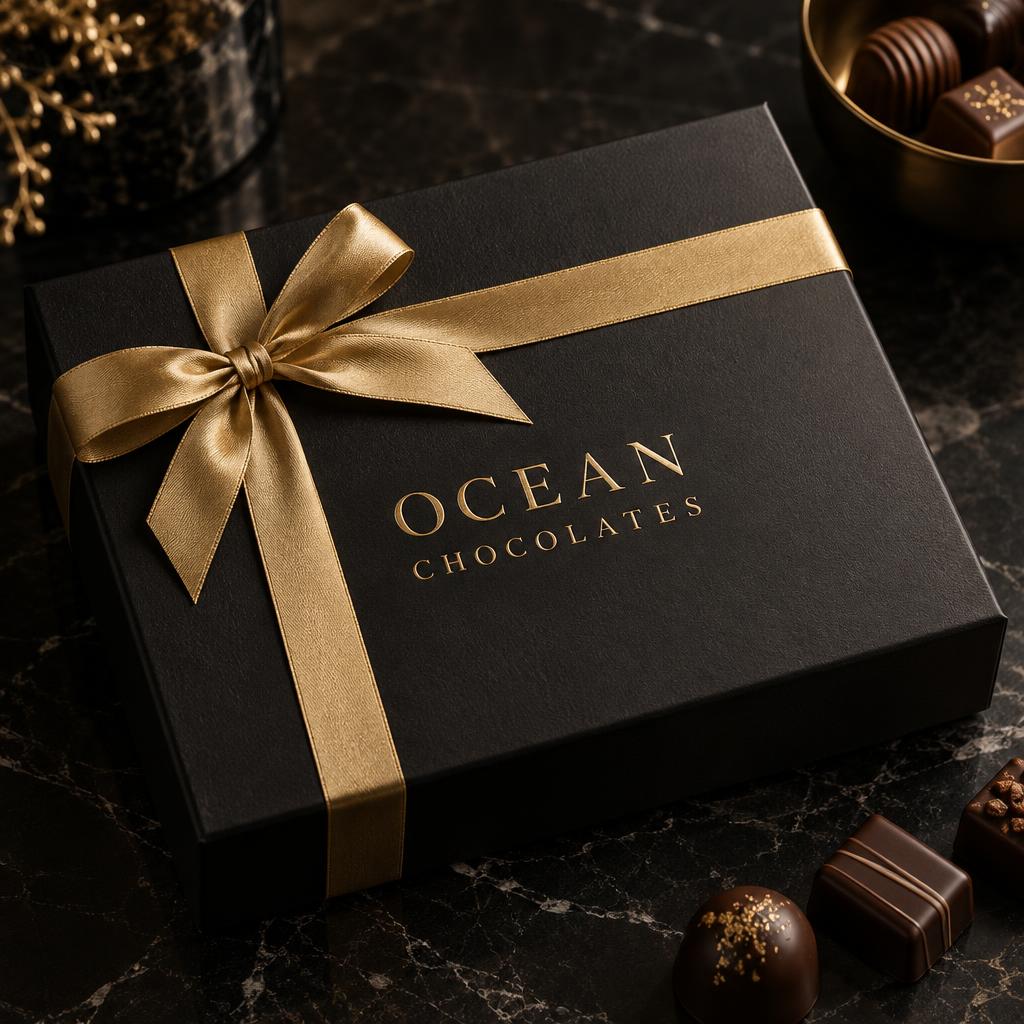 The Noir Gift — Ocean Chocolates gift box